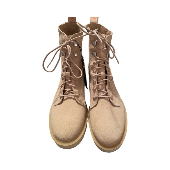 Sorel Women's Hi-Line Chelsea Heel Lace Boots Chalk Size 9.5 NWT - Picture 1 of 9